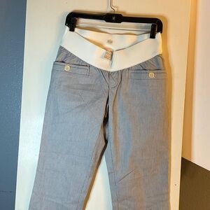 Old Navy Maternity Pants with White Waistband